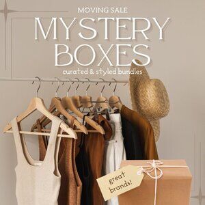 MYSTERY BOXES! TOPS, Closet Clear Out, Moving Sale, Curated Bundles, Reseller